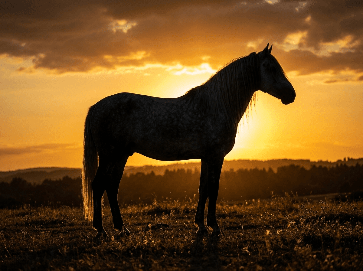 Majestic animal silhouette