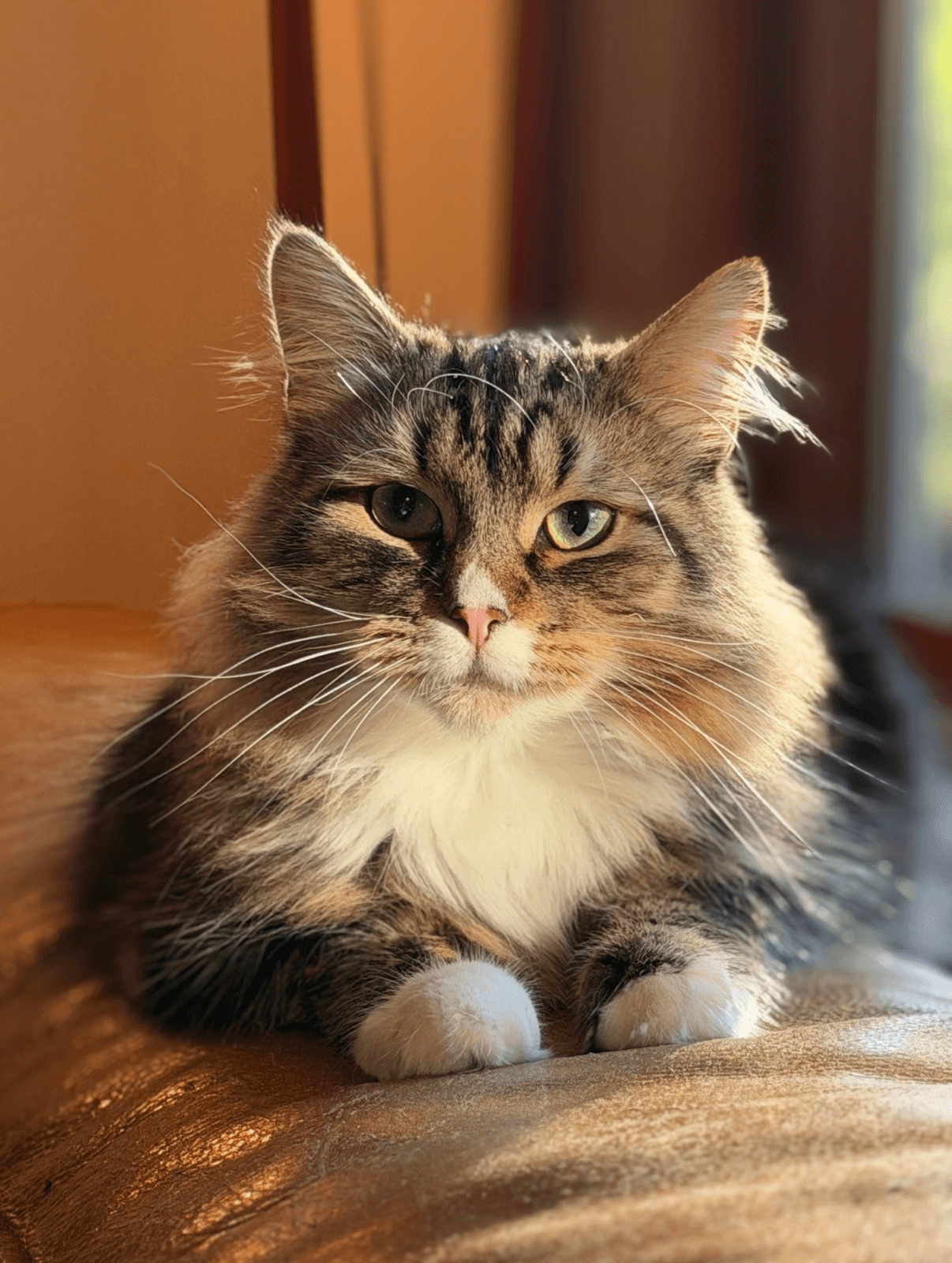 Soft-toned close-up of a cat